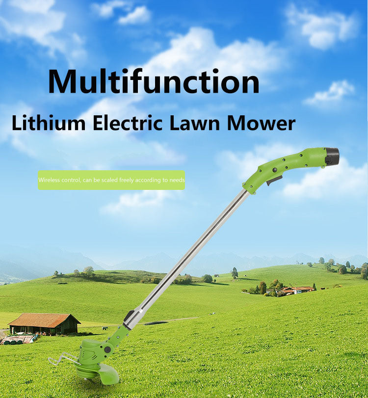 Electric Wireless Handheld Portable Small Mower Grass Trimmer