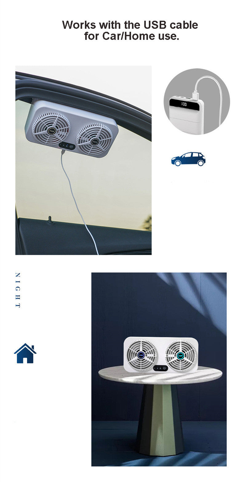 Newest Car Ventilator, Car Air Vent Cooling Fan Window Fan; ECVV SA –