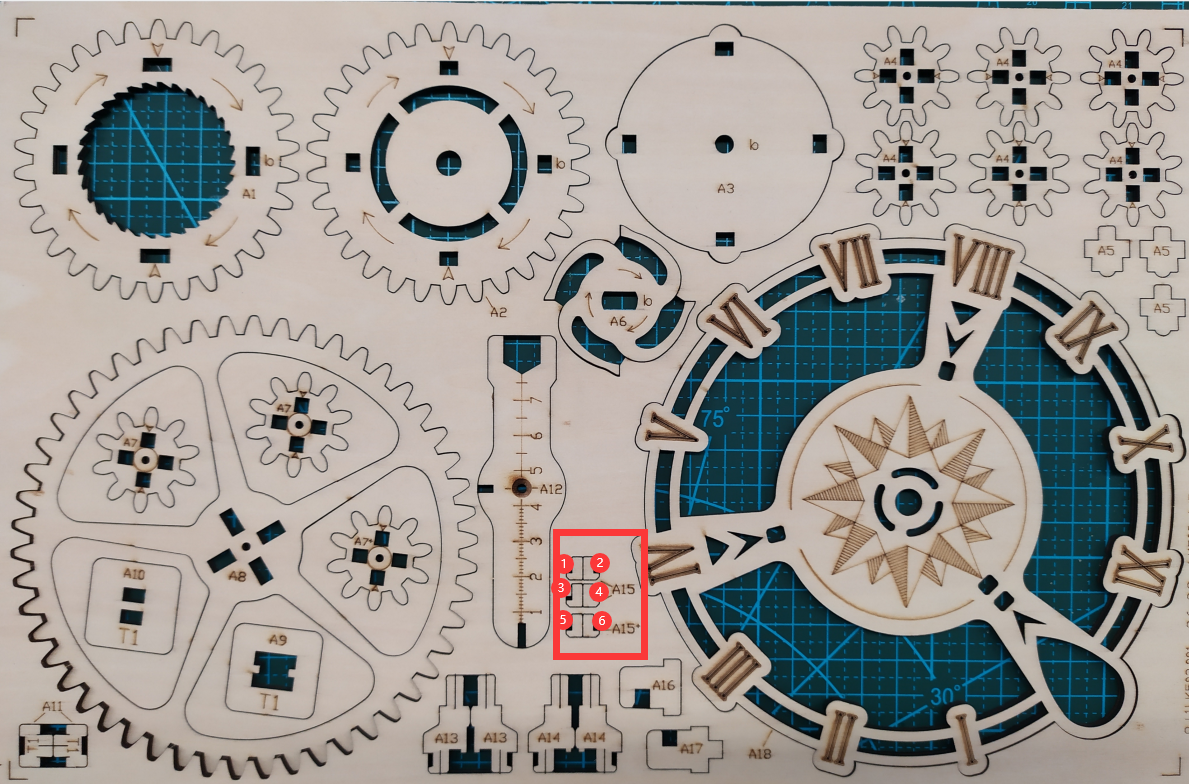 ROBOTIME 3D Wooden Puzzle ROKR Owl Clock LK503 Battery Mechanical Gears Kit