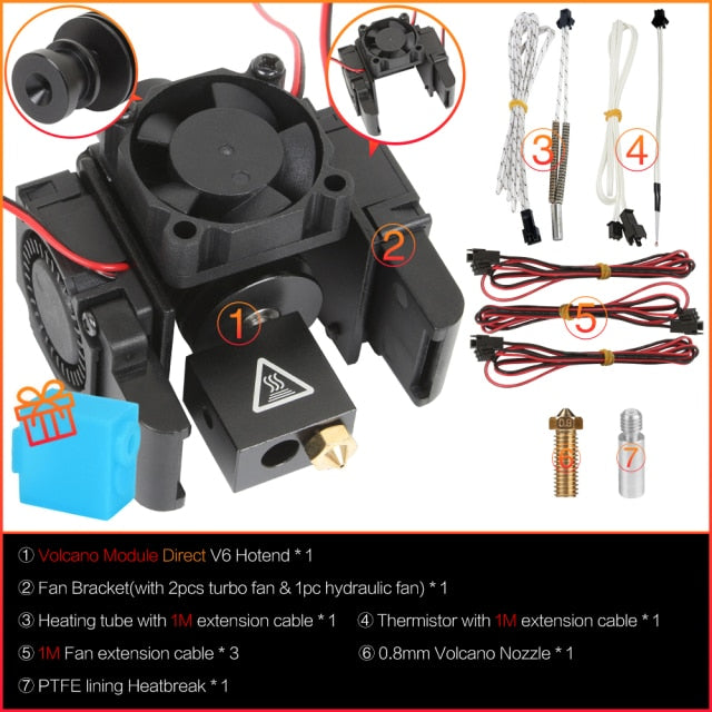 E3D V6 All Hotend Kit with fan
