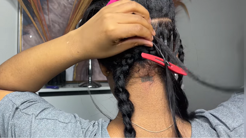 micro loops hair extension installation