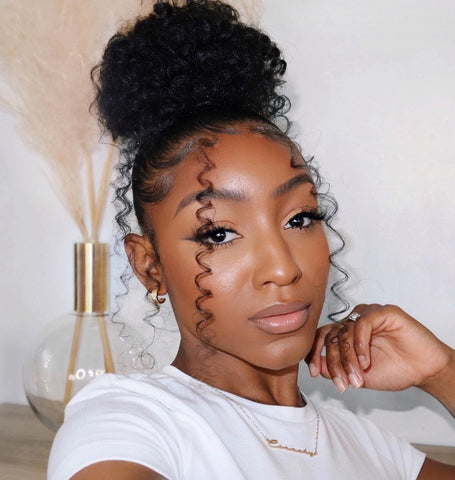 Messy Bun with Braided Accents