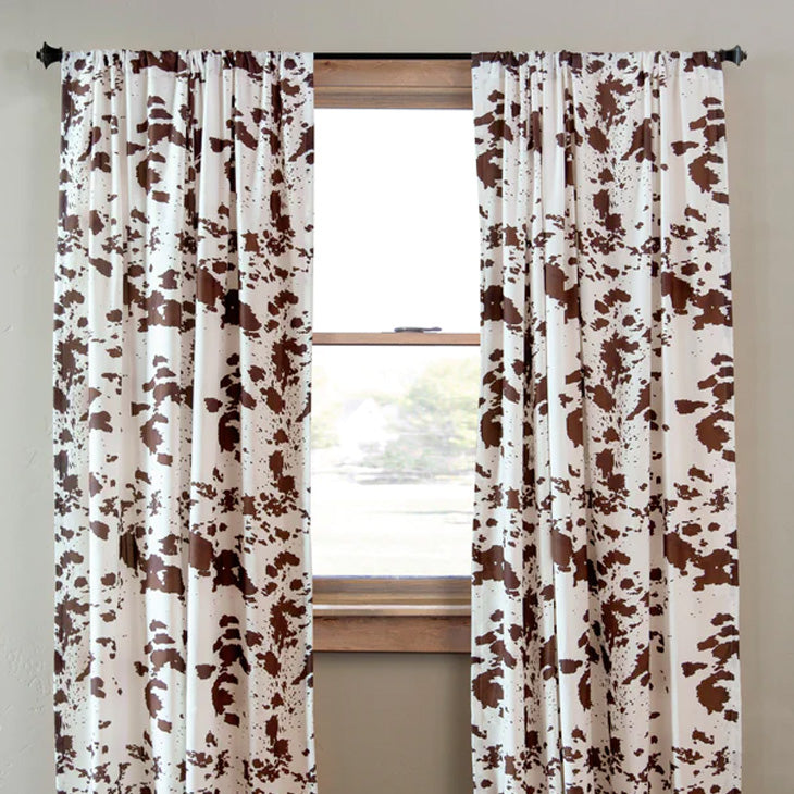 Cowhide Curtain Panels