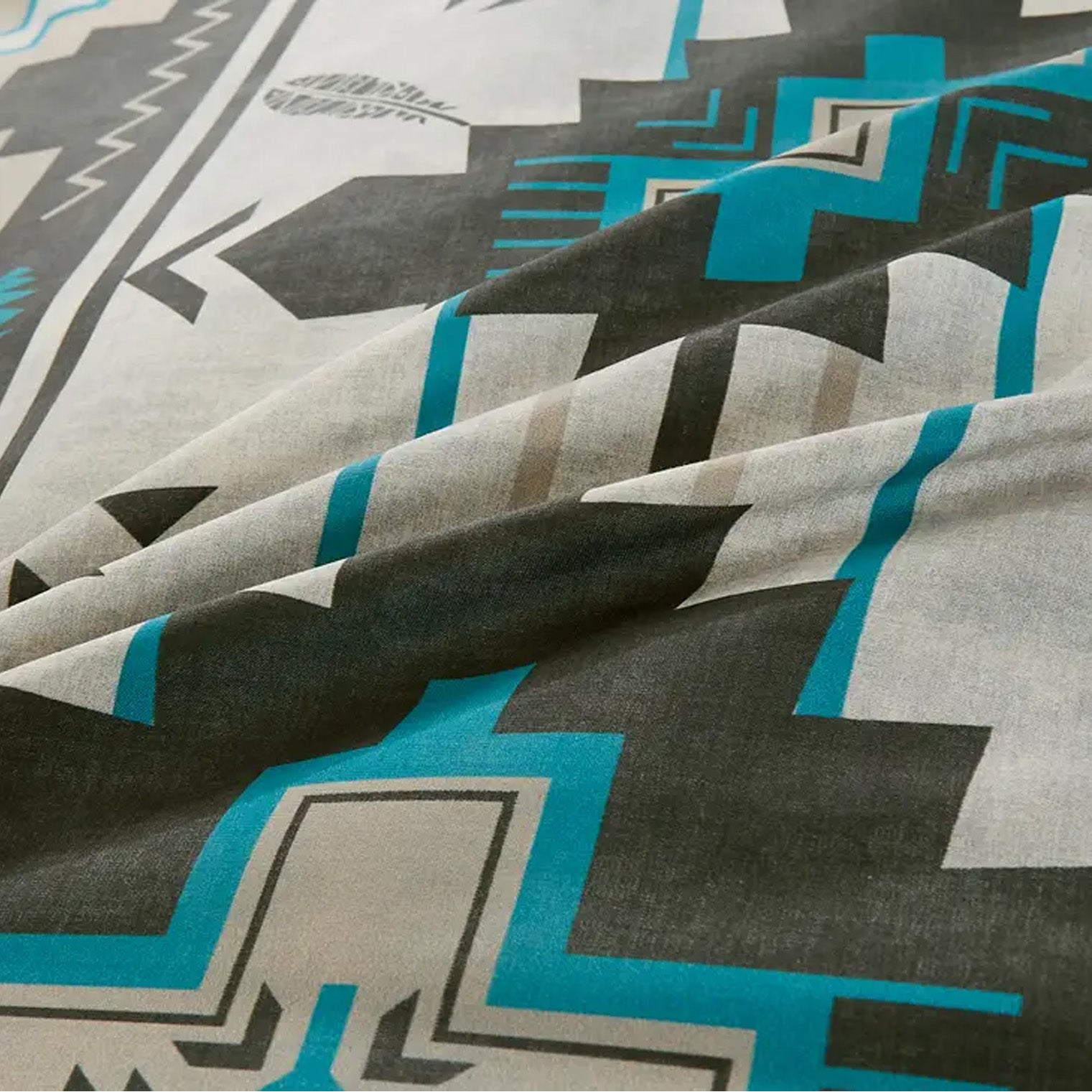 Austin Navajo Turquoise Feather Aztec Comforter - 6 Piece Set