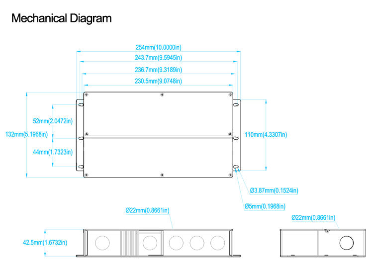 CCT Dim & 5 in 1 Dim J-BOX LED Driver 150W
