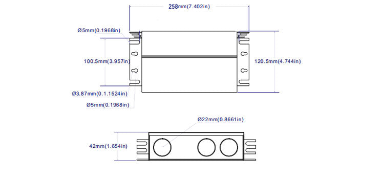 ELV/Triac Dimmable J-BOX Electronic Transformer 180W