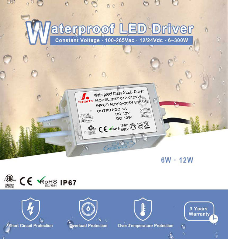 waterproof LED driver 12V 24V