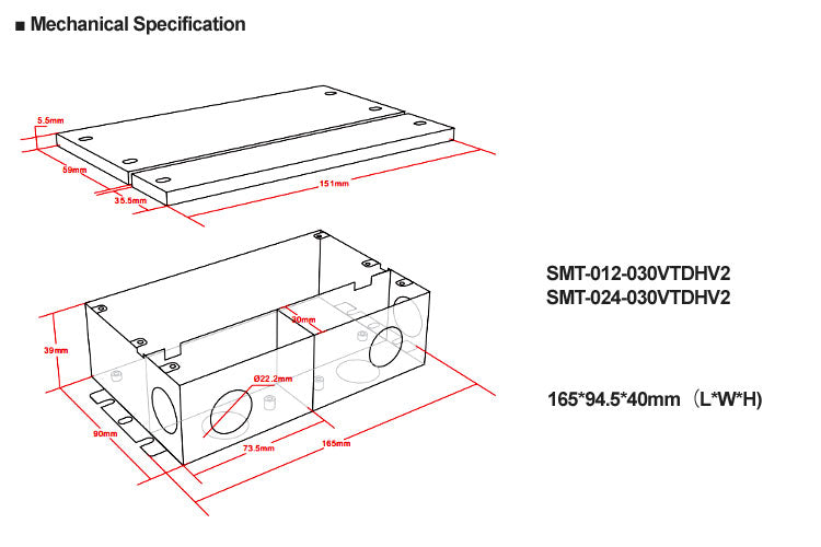 5 in 1 Dim J-BOX LED Driver 30W