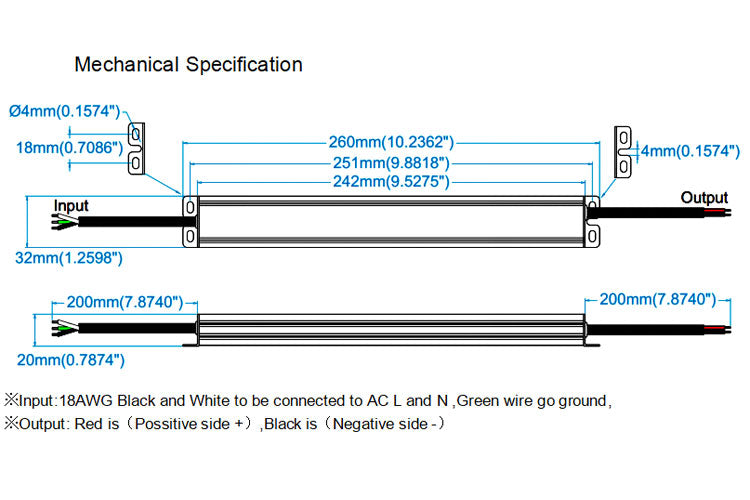 Slim Size waterproof constant voltage Non-Dimmable LED Driver 30W (IP67)