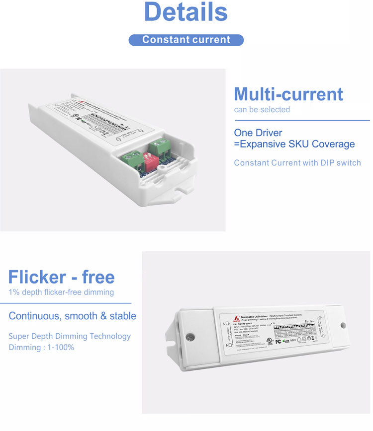 Triac Dimmable Multi-Current Driver 20W (DIP Adjustment)