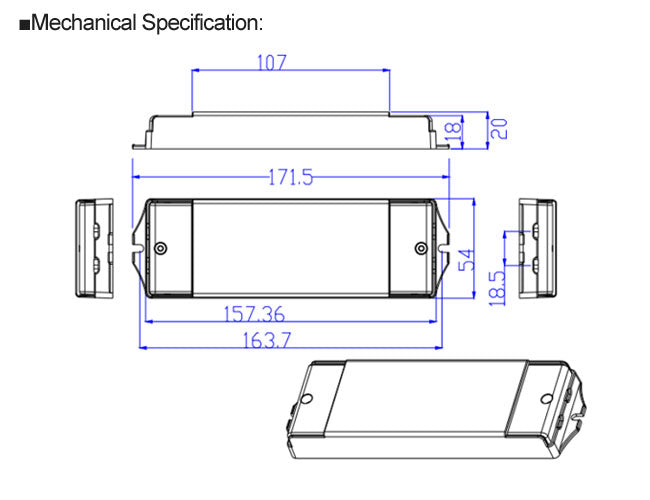 Triac dimmable multi-current 40W