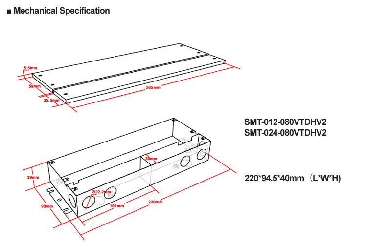 5 in 1 Dim J-BOX LED Driver 80W