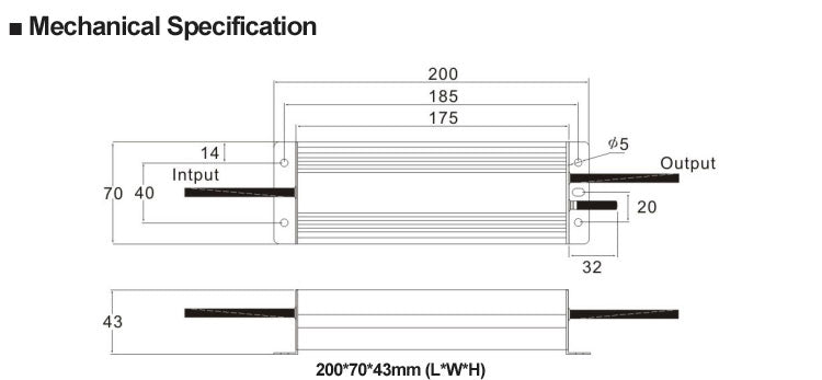 WIFI Dim Constant Voltage LED Driver 60w (IP20)