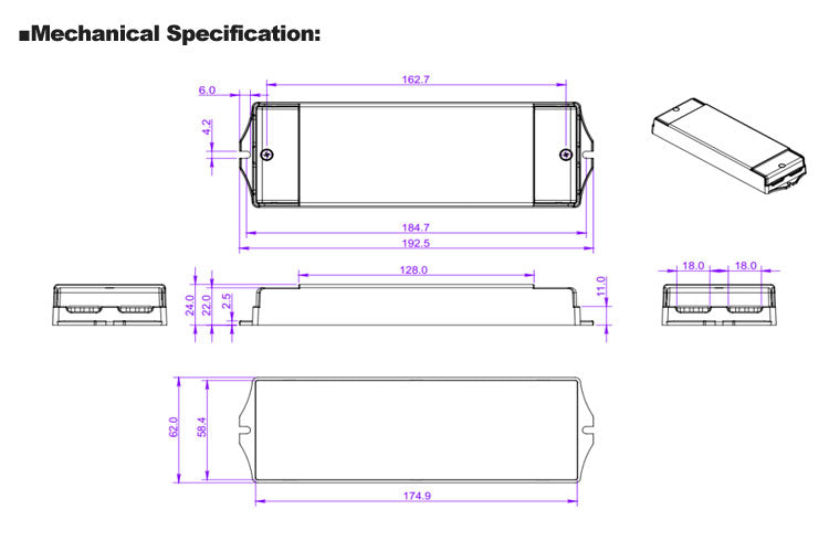 0-10V Dim Multi-Current Driver 60W