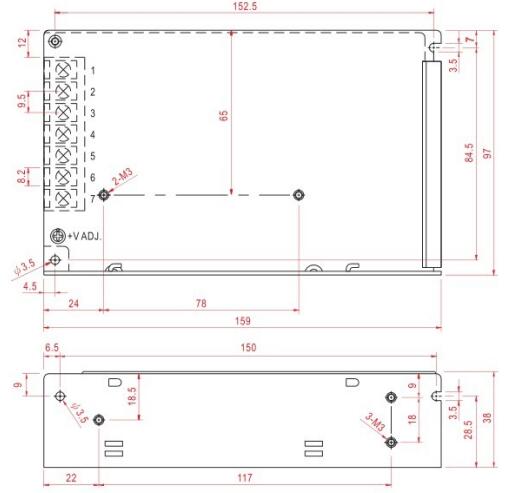 constant voltage Enclosure LED Power Supply 150W