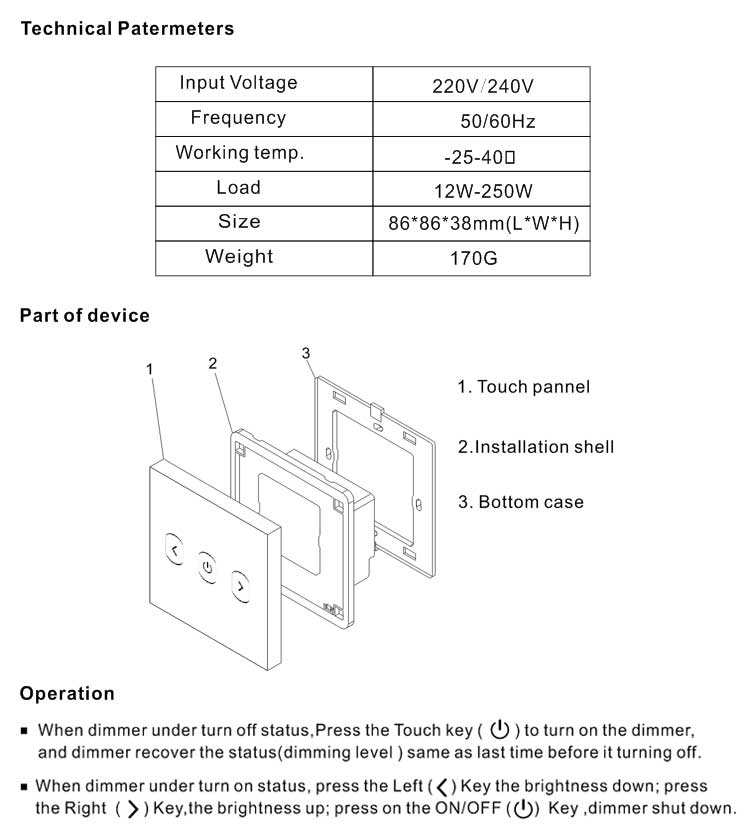 trailing edge dimmer