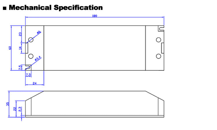 12Vdc 24Vdc DALI Dimmable Driver 30W