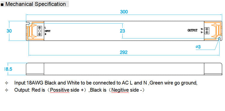 Slim Size Triac Dimmable LED Driver 60W (IP20)