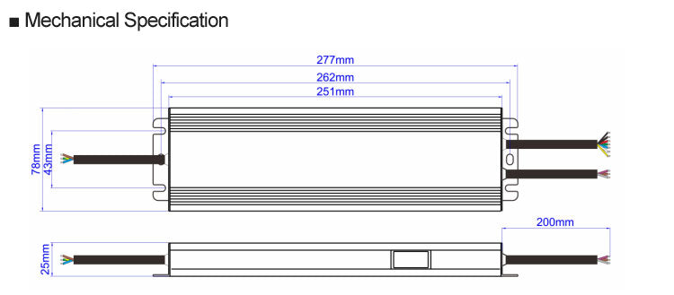 DMX512 Dim CV LED drivers 200w