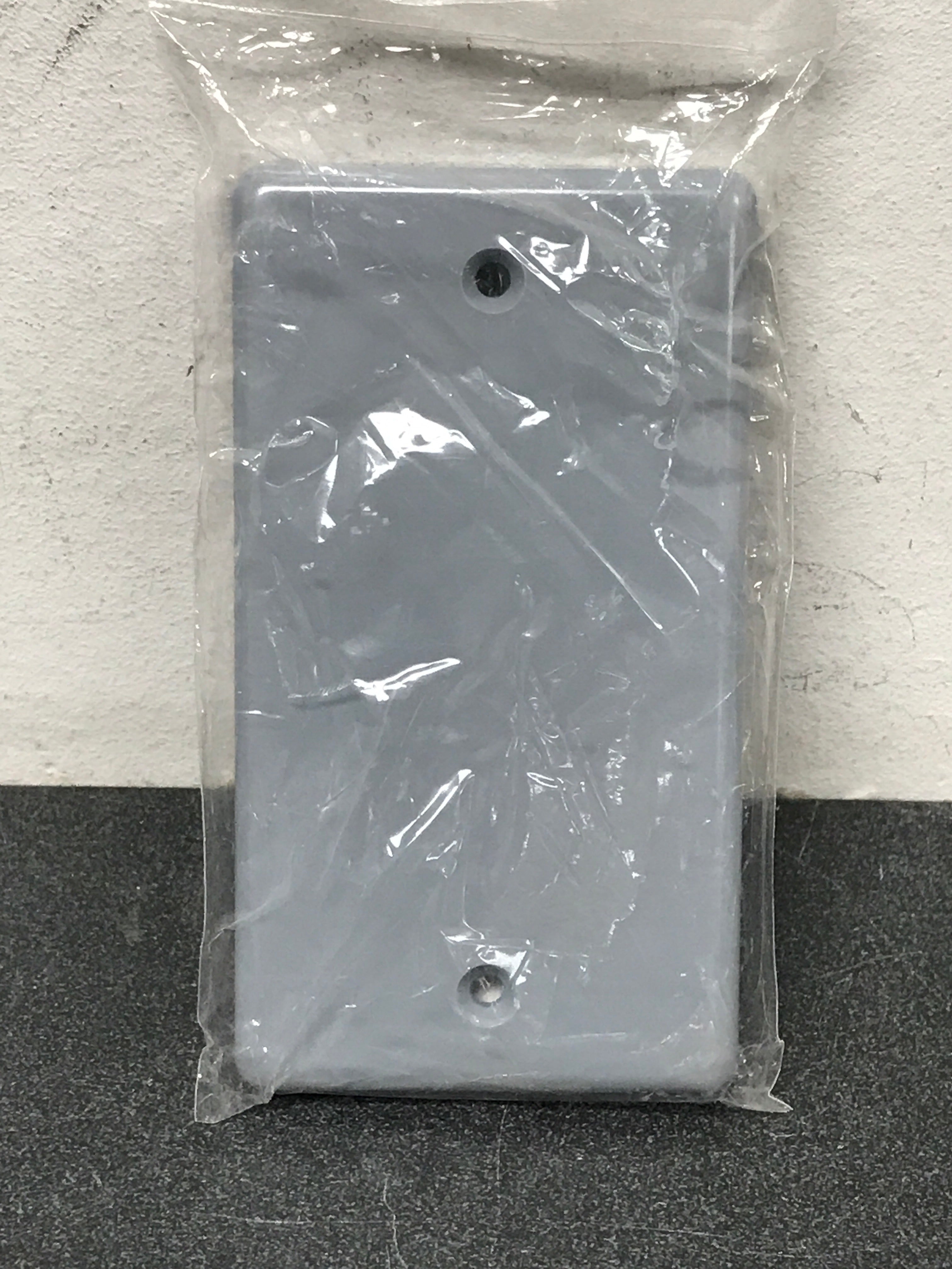Carlon HB1BL 1-Gang Blank Handy Box Cover (Gray)