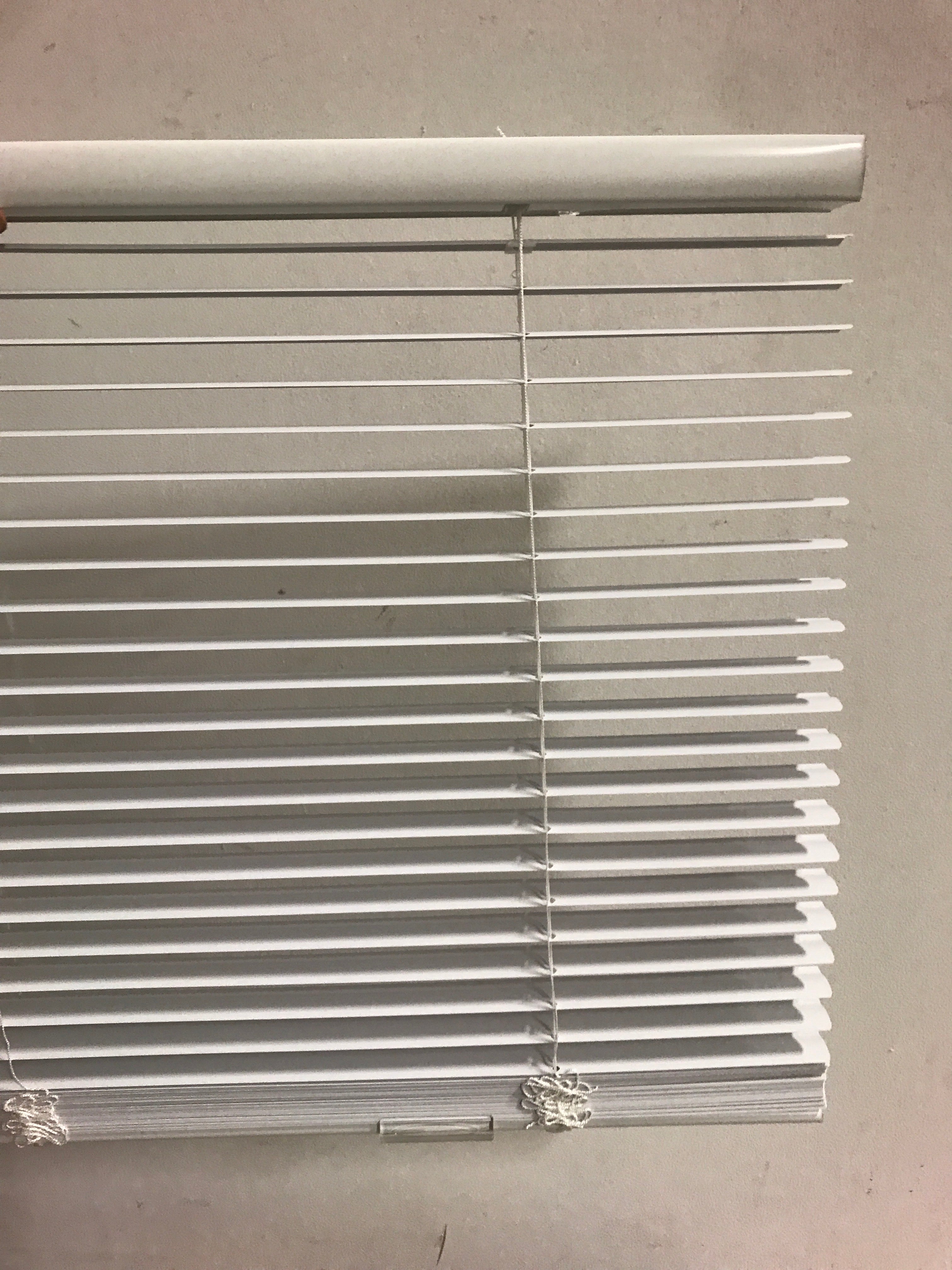 Unbranded 10793478353286 White Cordless Enhanced Room Darkening Vinyl Blinds with 1 in. Slat - 34 in. W x 48 in. L (Actual 33.5 in. W x 48 in. L)