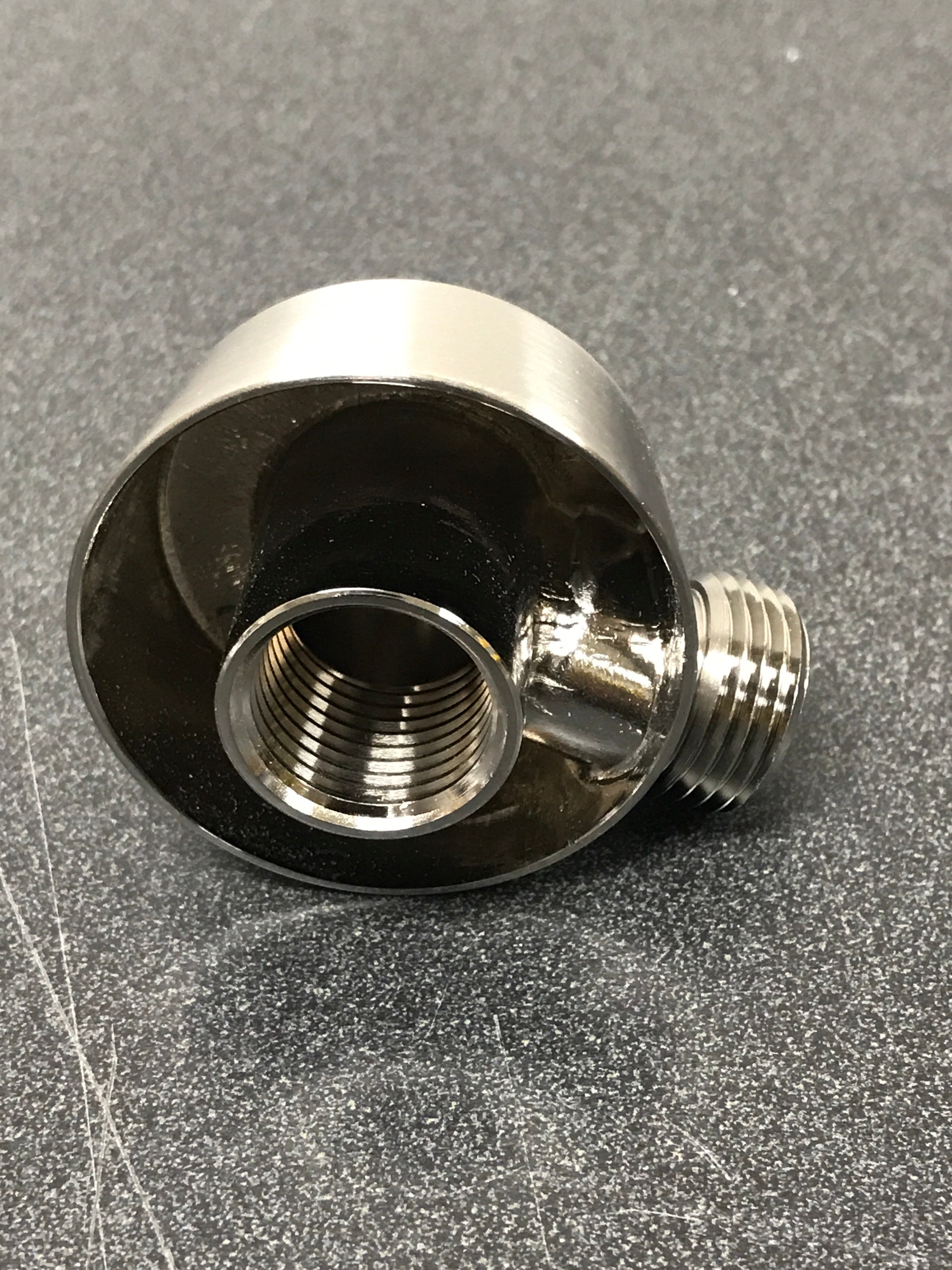 Round Wall Supply Elbow - Brushed Nickel
