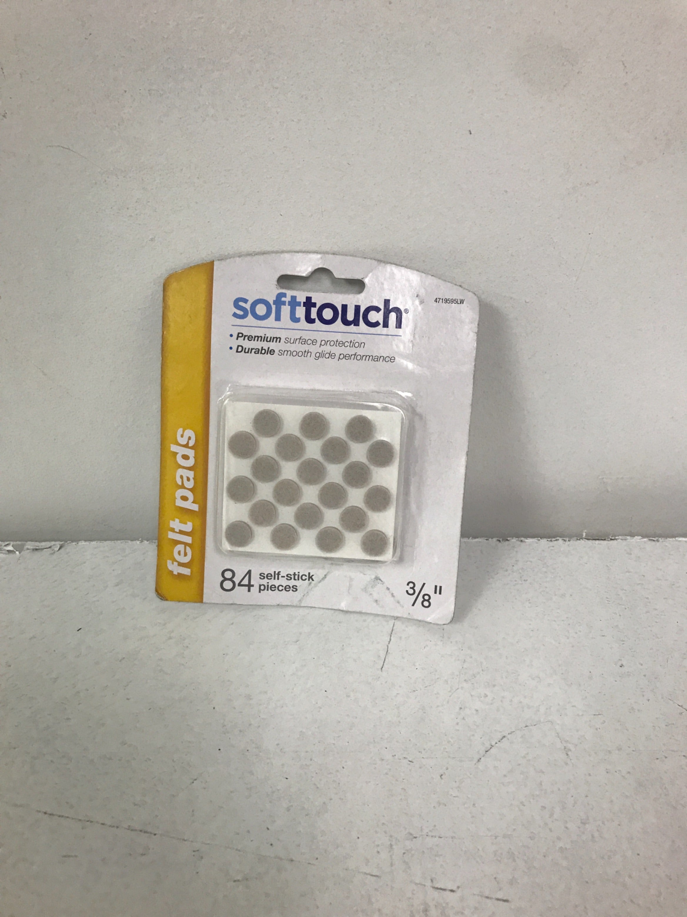 SoftTouch 84-Pack 3/8-in Oatmeal Round Felt Pad