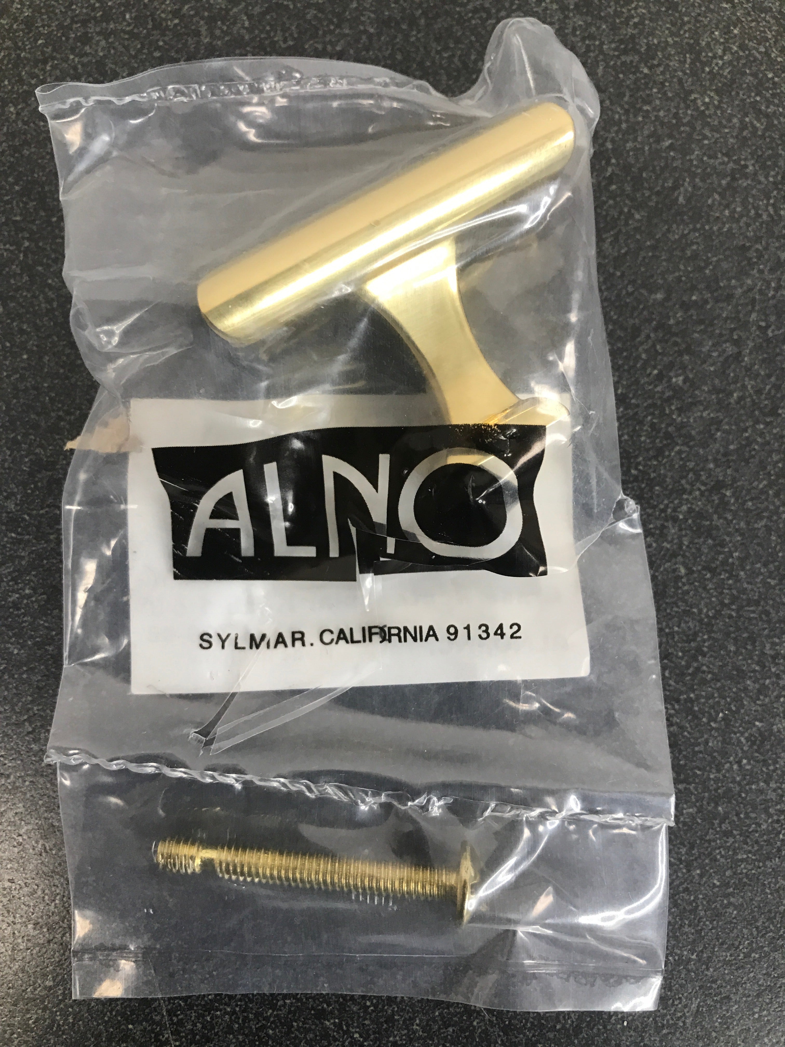 Alno A310-58-PB Manhattan 1-5/8 Inch Rectangular Cabinet Knob - Polished Brass