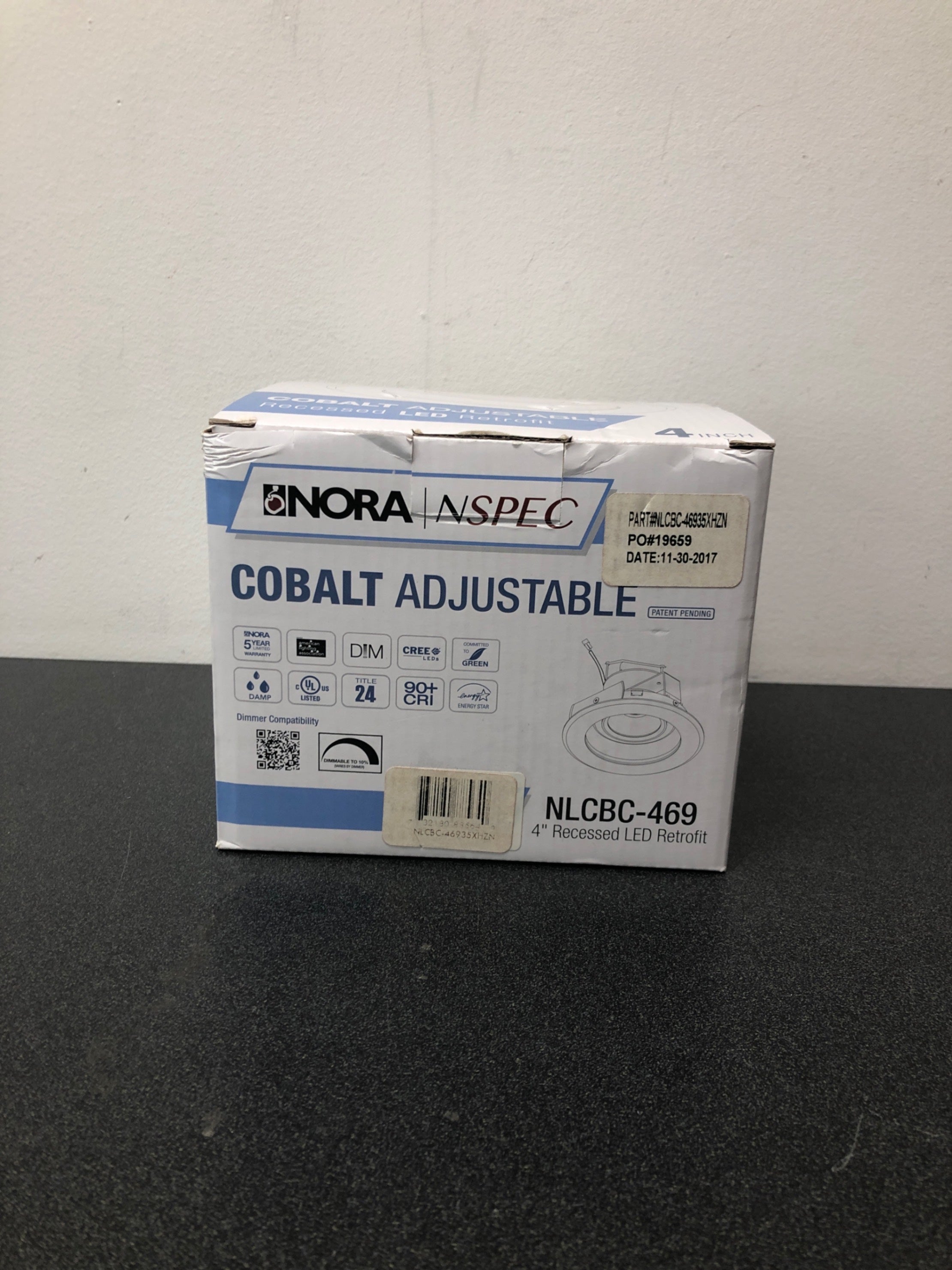 Nora Lighting NLCBC-46935XHZN Cobalt Adjustable 4