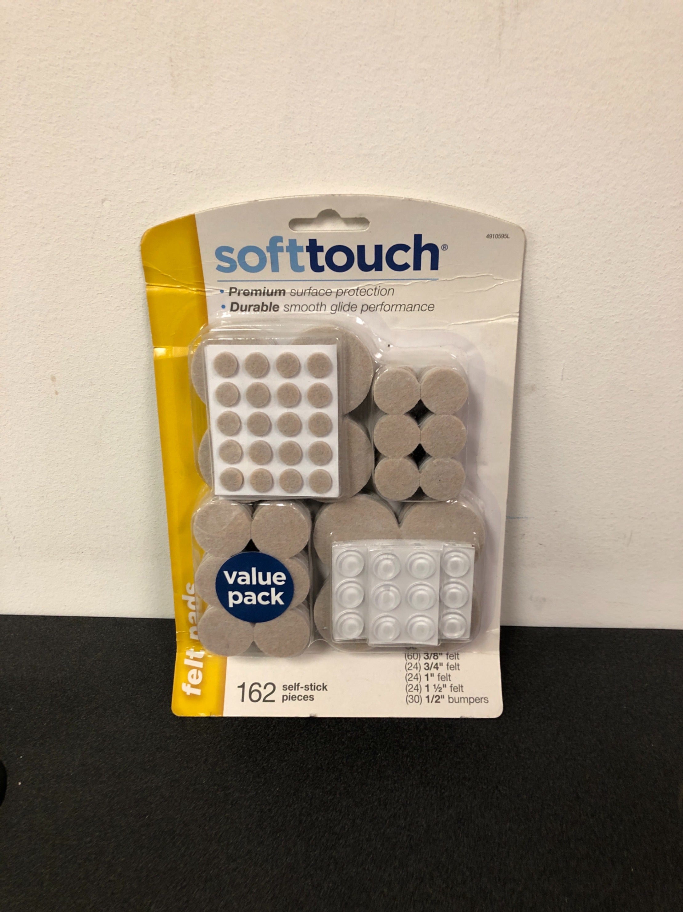 SoftTouch 162-Pack Assorted Round Felt Pad