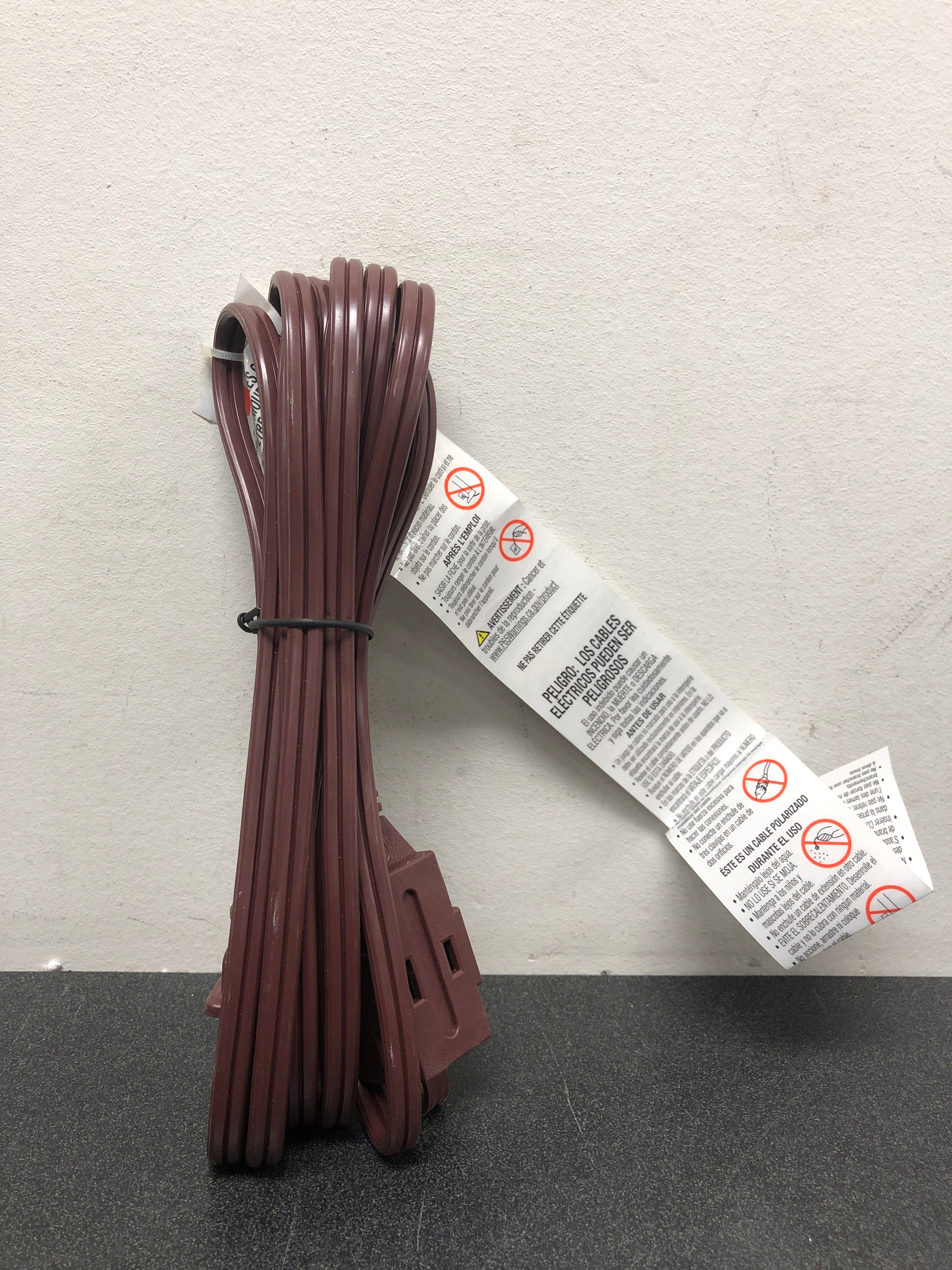 Usw 78012USW 12 ft 16/2 Brown Indoor Extension Cord