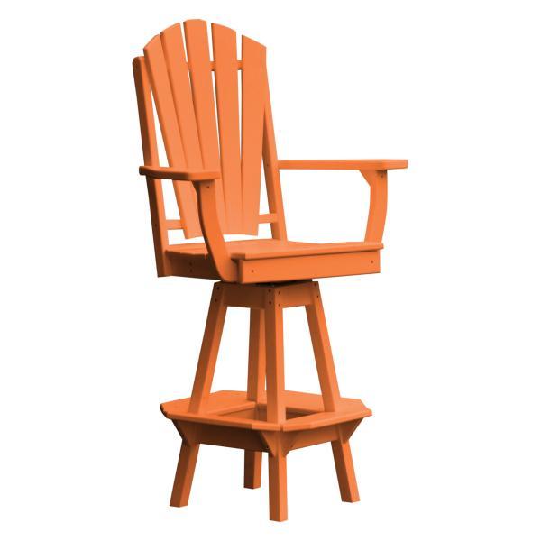 Adirondack Swivel Bar Chair w/Arms Outdoor Chair Orange