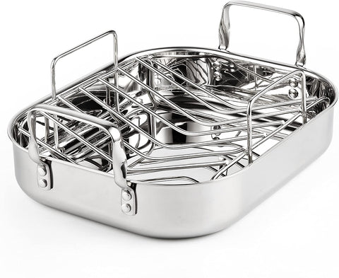 All-Clad Stainless Steel Roasting Pan with Nonstick Rack