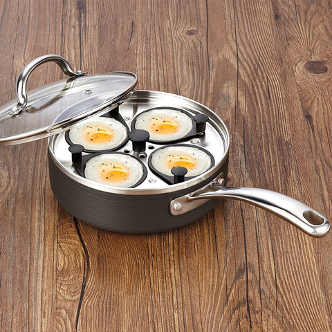 Cooks Standard 4 Cup Nonstick Hard Anodized Egg Poacher Pan