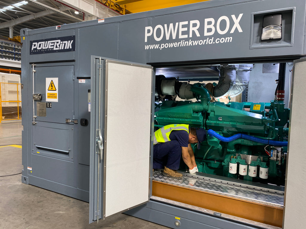 1375KVA PowerLink低噪音 柴油发电机组 B1375E3C,法国Baodouin动力,集装箱