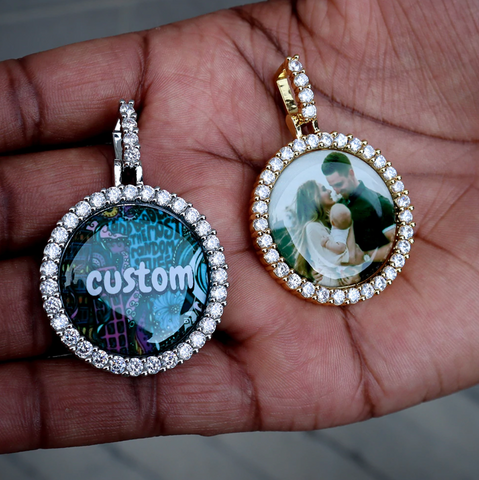 CUSTOM SMALL CIRCLE PICTURE PENDANT