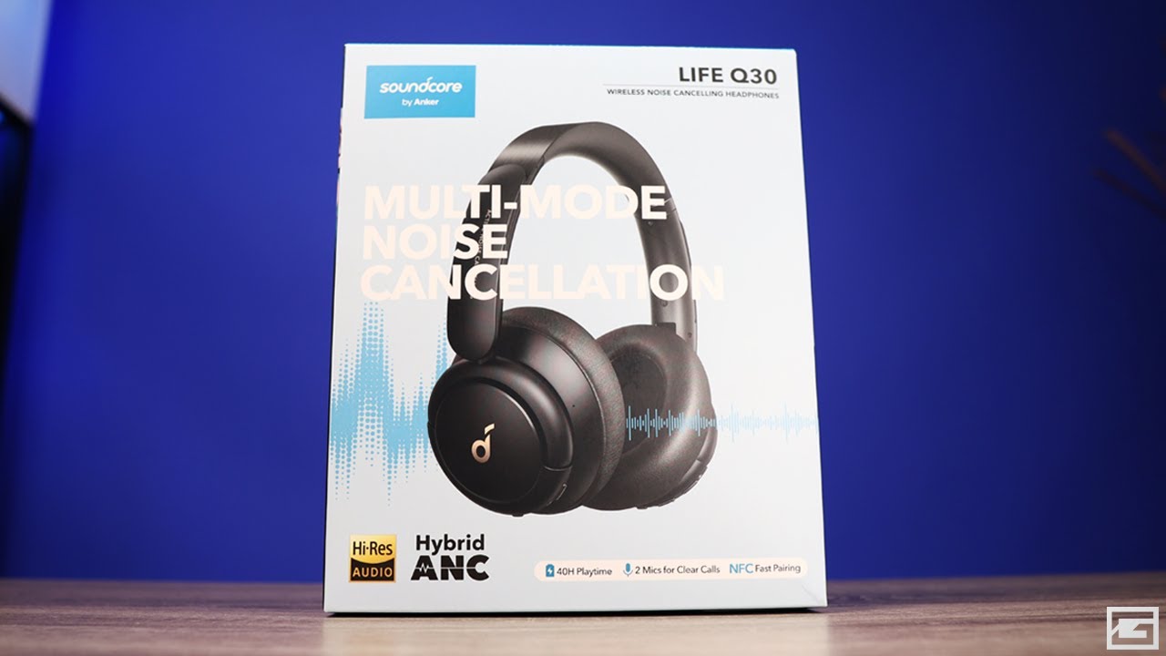 Soundcore by Anker Life Q30 Hybrid Active Noise Cancelling Headphones with  Multiple Modes, Hi-Res Sound, Custom EQ via App, 40H Playtime, Comfortable