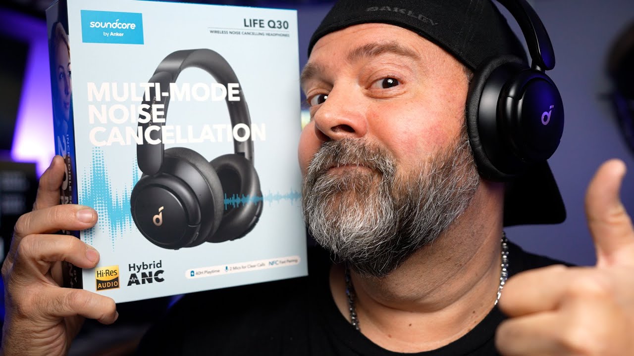  Soundcore by Anker Life Q30 Hybrid Active Noise Cancelling  Headphones with Multiple Modes, Hi-Res Sound, Custom EQ via App, 40H  Playtime, Comfortable Fit,Connect to 2 Devices (Renewed) : Electronics