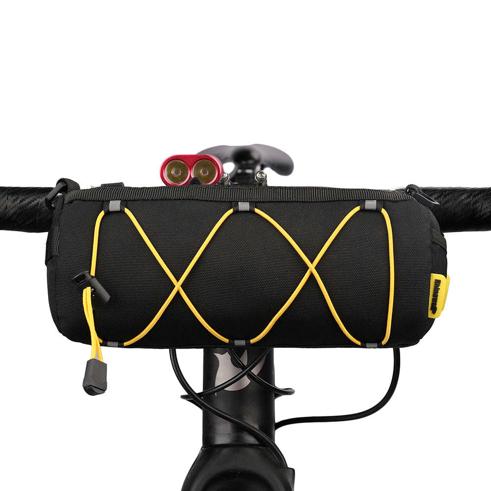 Front Bicycle Handlebar Barrel Bag Bike Tool Roll Bag Pouch for Mountain Bikes