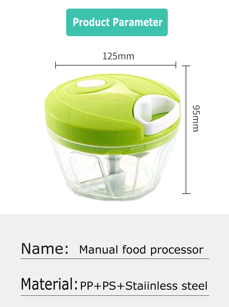 Manual Vegetable and Fruit Blender Slicer Chopper Food Processor For Pepper Chili Vegetables Nuts Meat