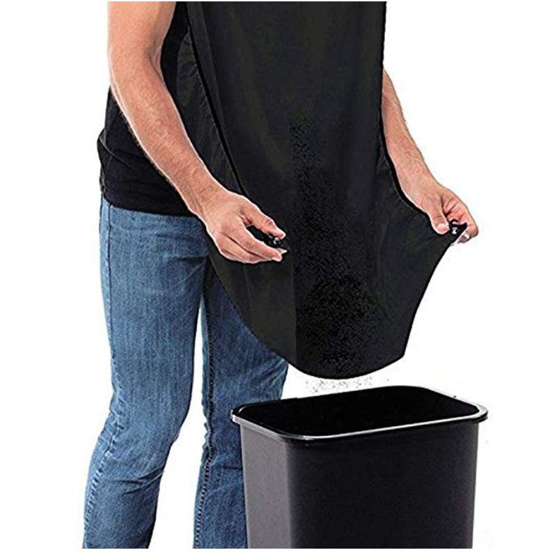High-Grade Waterproof Polyester Pongee Care Trimmer Hair Shave Apron For Men