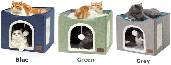 indoor cat house package includes