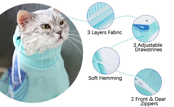 cat bath bag details