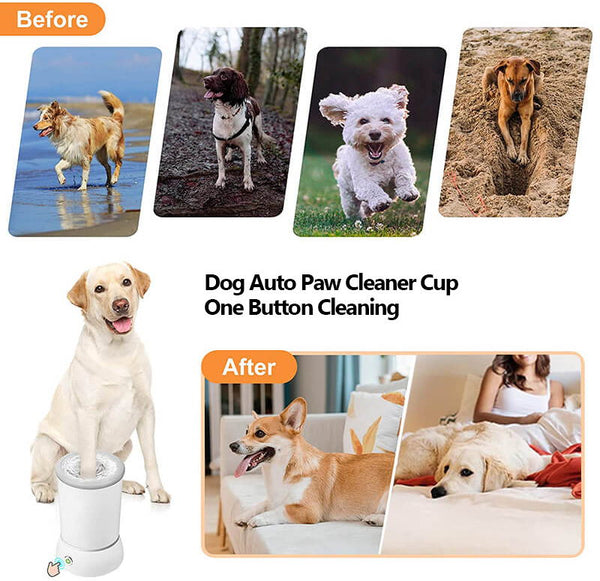 Keep the mess in our paw cleaning cup instead of in your house or car