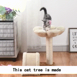 the flower cat scratcher post tree suitable cat to relax, entertain and climb