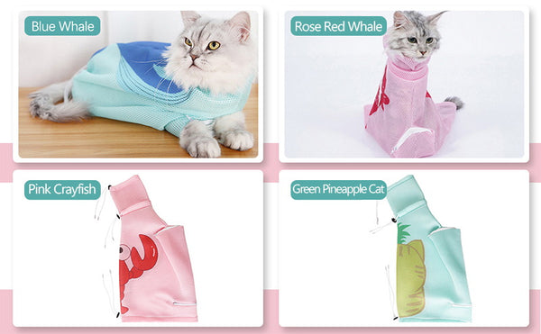 cat bath bag display