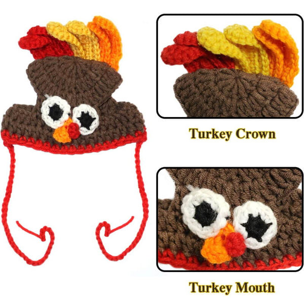 unique design turkey dog hat keep pet warm