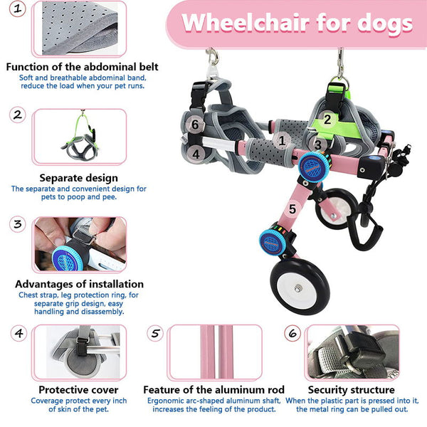 dog wheelchair feature