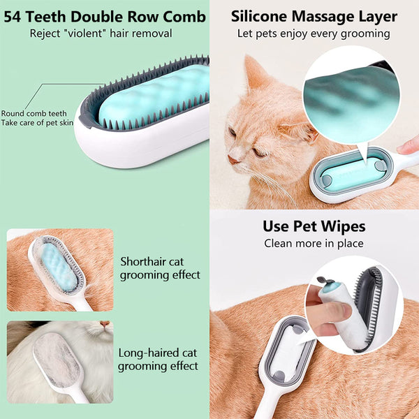 cat grooming brush details