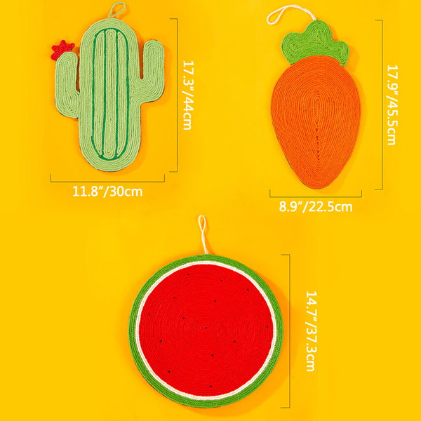 cat scratching pad size chart